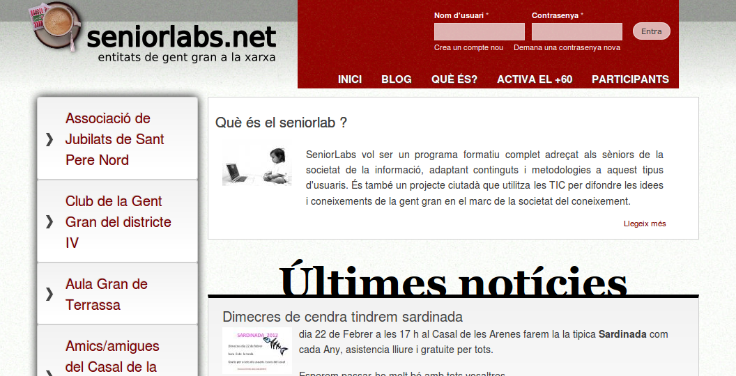 Seniorlabs: Mòdul formatiu per a entitats de gent gran a la xarxa